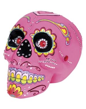 Tête de mort décorative rose Catrina