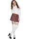 Red Scottish skirt for women