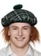 Schotten Mütze grün mit Haar