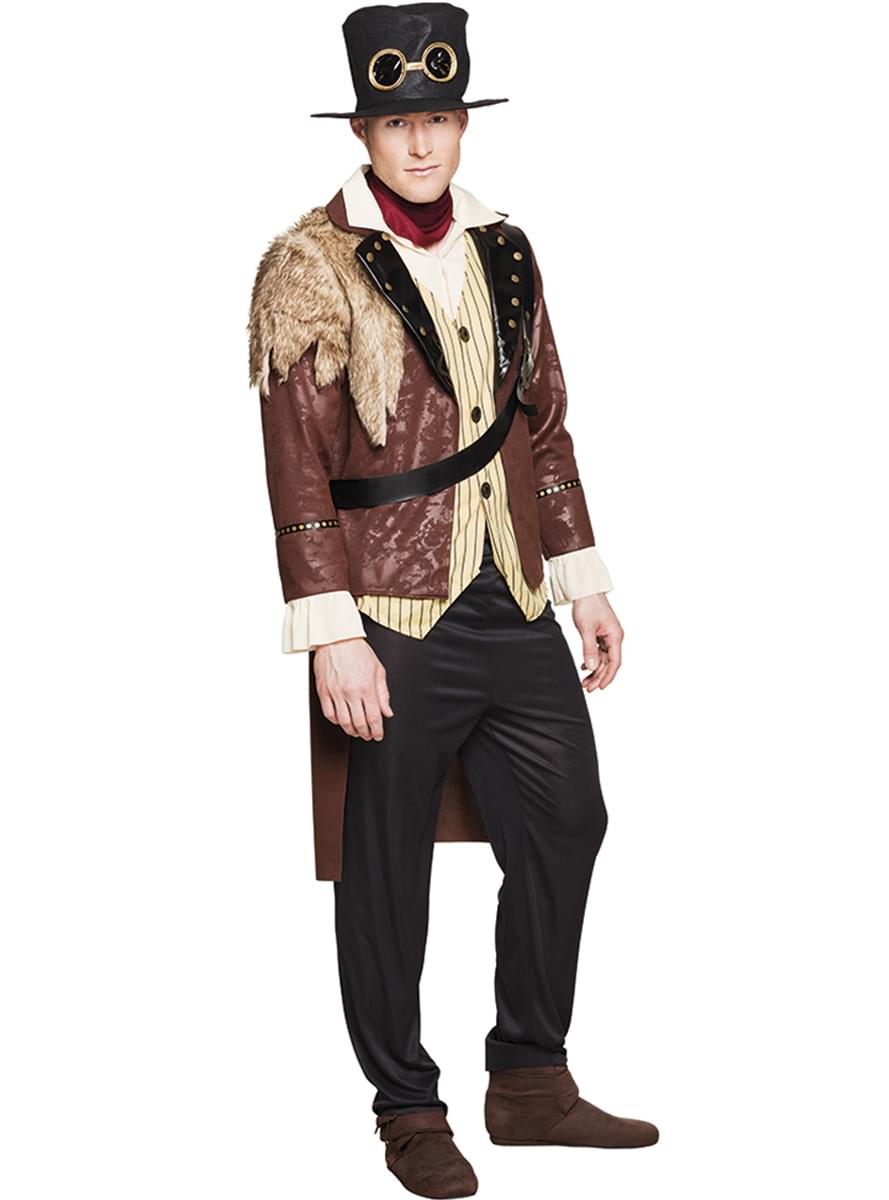 Fato de capitão Steampunk para homem