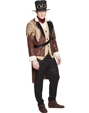 Steampunk kaptein kostyme for menn