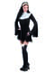 Sinful nun costume for women