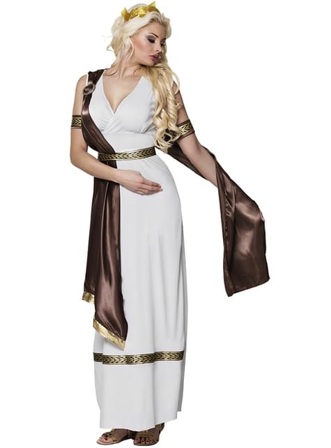 女性にギリシャの女神衣装を課す