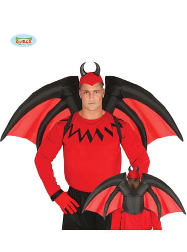 Aufblasbare Teufelsflügel für Erwachsene