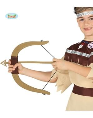 Bow with 3 indian arrows for child