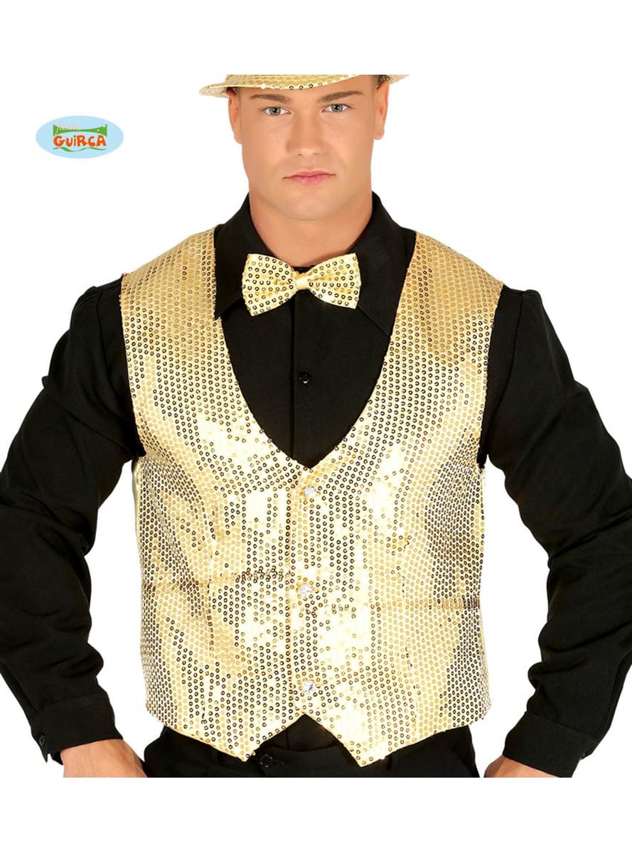 gold sequin waistcoat for men the coolest funidelia inflatable christmas decoration