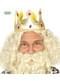 Gold fabric king crown for adults