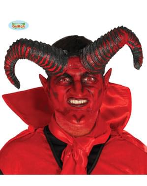 Μεγάλα μαύρα και κόκκινα διάβολα κέρατα για ενήλικες