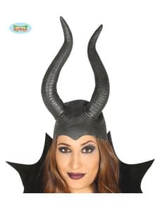 Gorro com cornos Rainha malvada para mulher