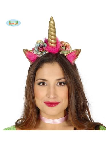 Bandolete de unicórnio dourado