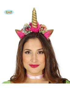 Bandolete de unicórnio dourado