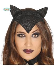 Bandolete de mulher gato preta para adulto