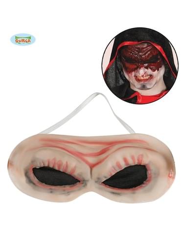Antifaz de látex de monstruo sin ojos