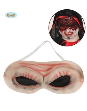 Antifaz de látex de monstruo sin ojos