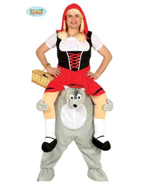 Piggyback Wolf Kidnap Little Red riding Hood Costume