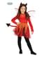 Fato de diabinha infantil tutu vermelho para menina