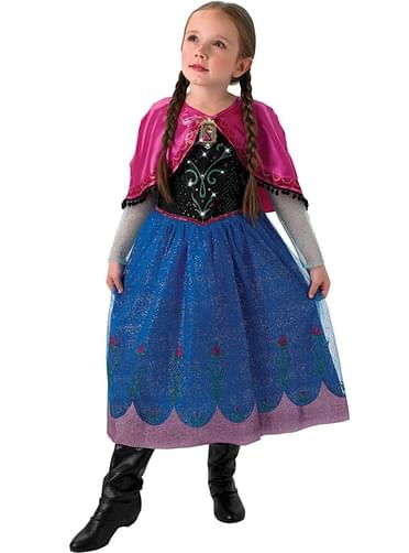 Anna Frozen Kostüm mit Licht und Musik für Mädchen