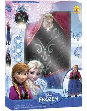 Anna Frozen Kostüm mit Licht und Musik für Mädchen