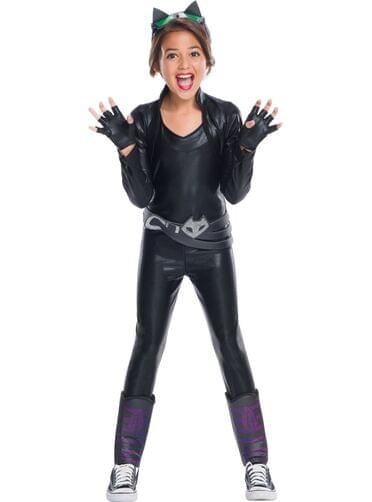 Kostüm Catwoman DC Super Hero Girls Deluxe für Mädchen