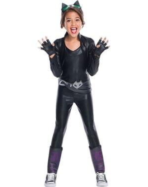 דלוקס Catwoman DC סופר גיבור ילדות תחפושת לנערות