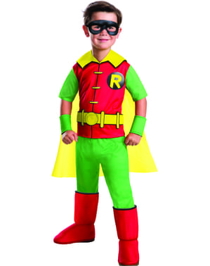 Kostum Batman Deluxe Robin untuk anak laki-laki