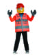 Disfraz de obrero de construcción Lego infantil
