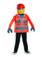 Disfraz de obrero de construcción Lego infantil