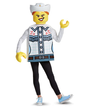 Disfraz de vaquera Lego para niña
