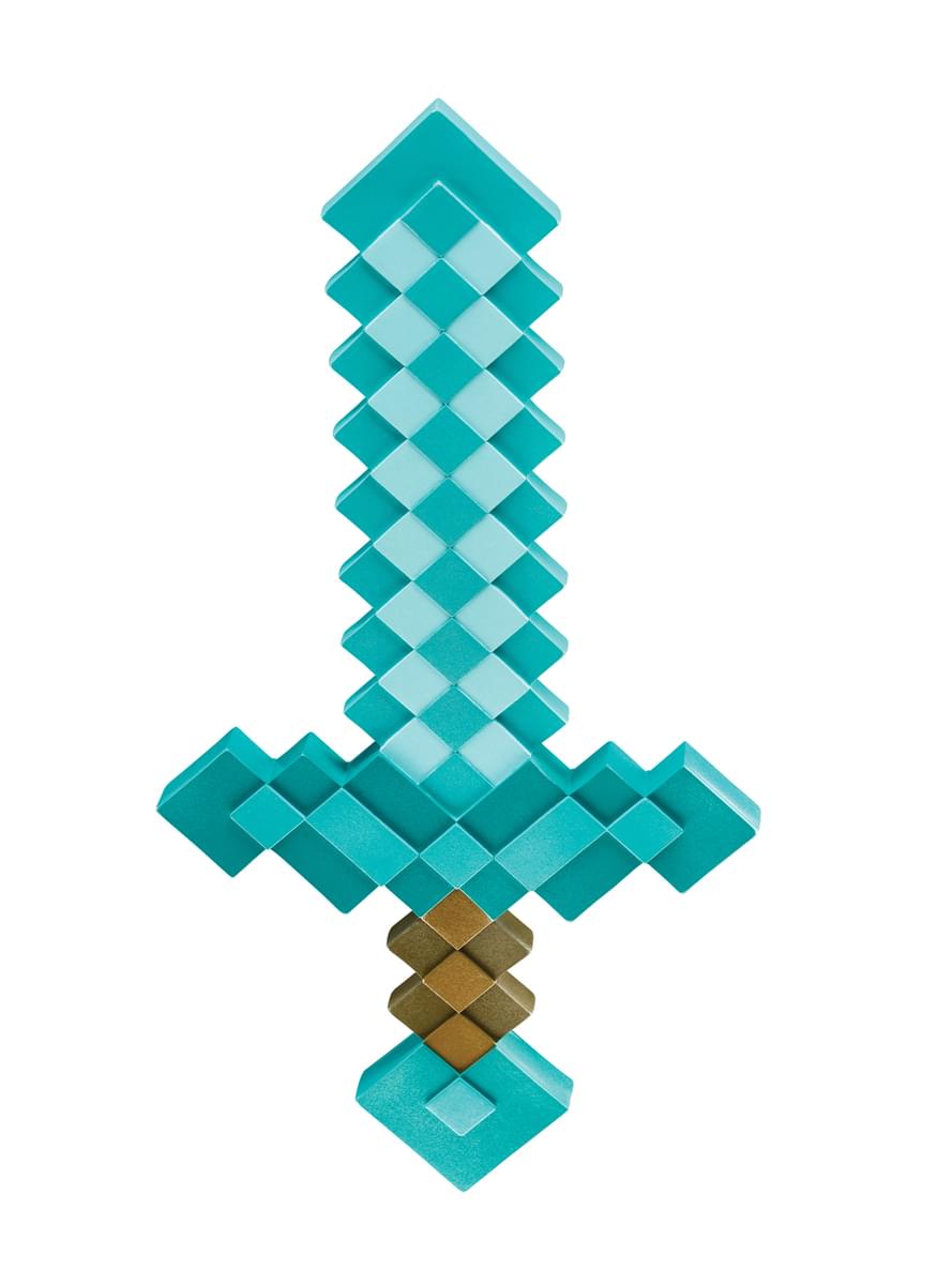 Espada de Minecraft pixelada