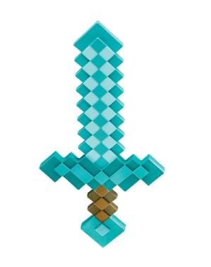 Espada de Minecraft pixelizada