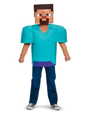 Kostum Steve Minecraft untuk kanak-kanak