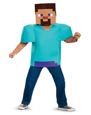 Minecraft Steve kostuum voor jongens