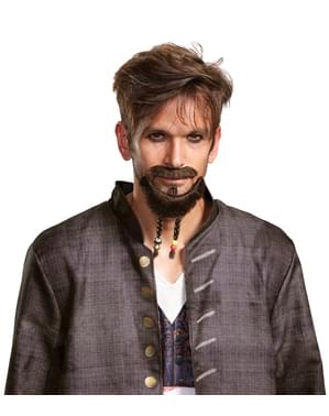 Moustache et barbe Jack Sparrow La Vengeance de Salazar