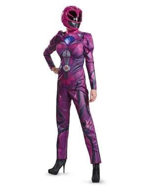 Dámský kostým růžový přiléhavý (Strážci vesmíru - Power Rangers) deluxe