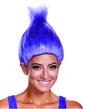 Wig ungu troll untuk orang dewasa