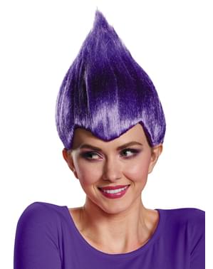 Trolls lilla parykk for voksne