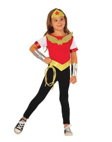 Kit Kostüm Wonder Woman DC Super Hero Girls für Mädchen