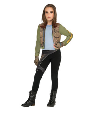 Star Wars Rogue One Jyn Erso kostümü için bir kız