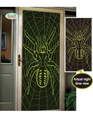 Karanlıkta parlayan Tarantula kapı dekorasyonu