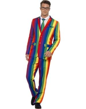 Flerfarvet jakkesæt til mænd