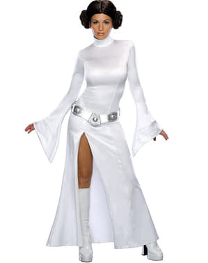 Sexy Wit Prinses Leia kostuum