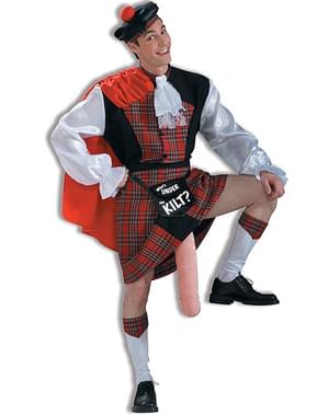 Kostum Flashing Scotsman untuk orang dewasa