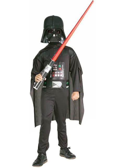 Darth Vader med lyssværd kostume til børn