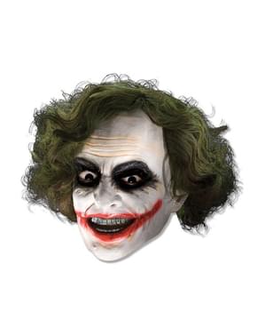 Máscara 3/4 de vinil Joker com peruca