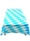 Oktoberfest table cover in blue and white