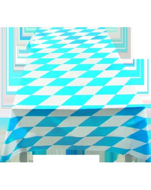 Oktoberfest Tischdecke blau und weiß