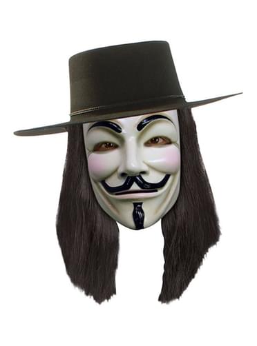 Parrucca nera V per Vendetta