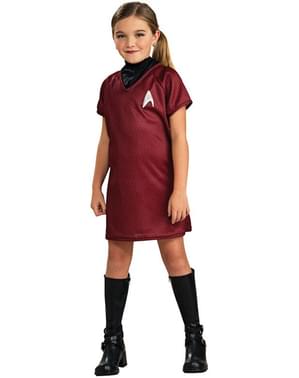 Fato de Star Trek de Uhura vermelho para menina