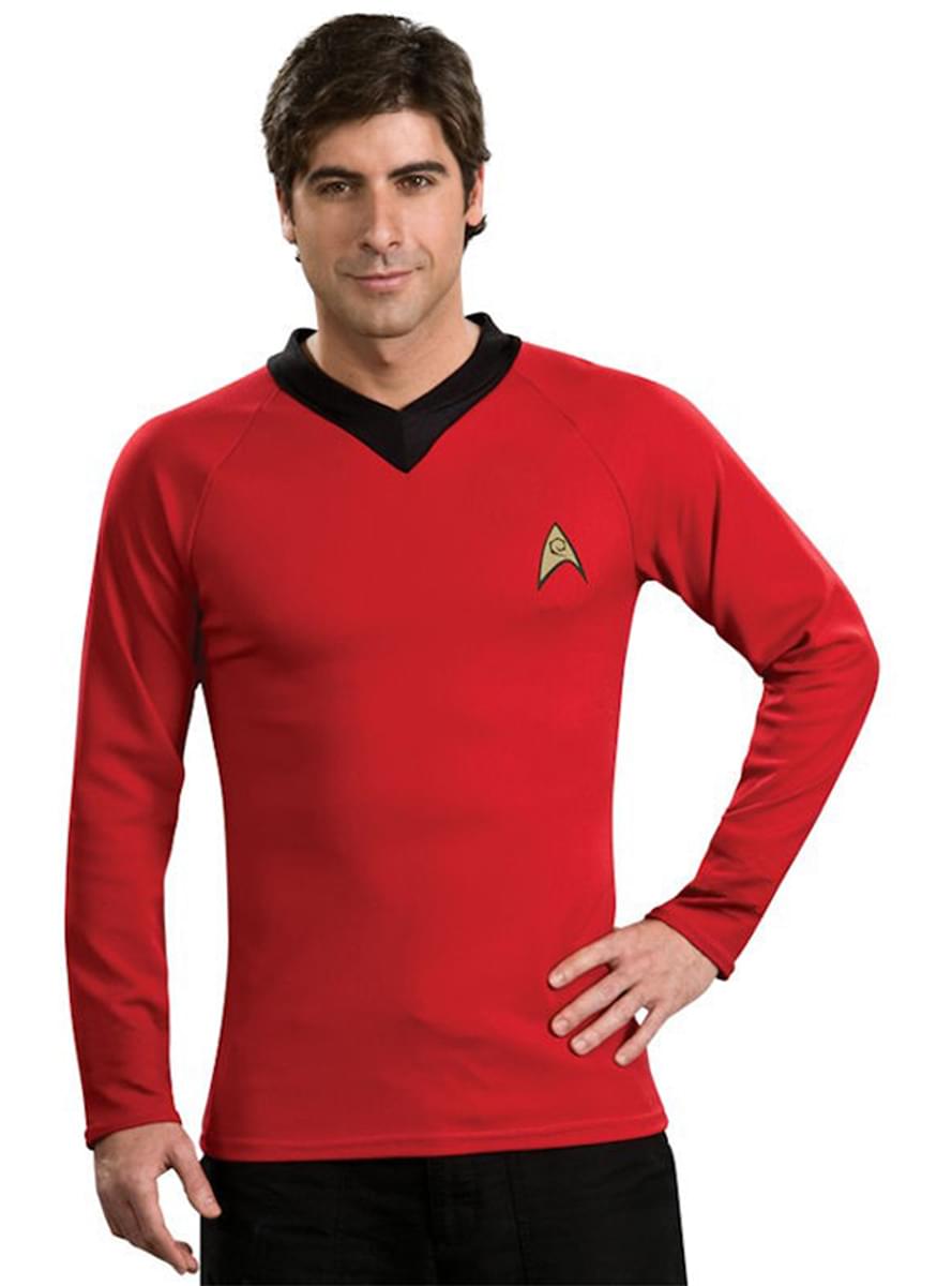 Disfraz de Star Trek Scotty clásico rojo