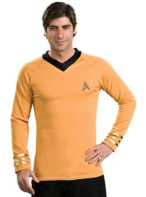 Strój Star Trek Kapitan Krik klasyczny złoty